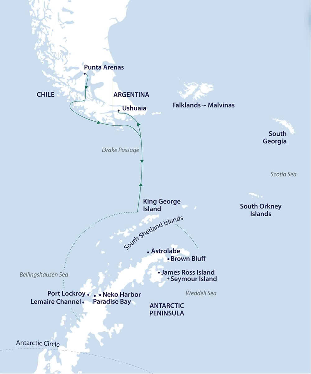 spirit of antarctica feat chile map