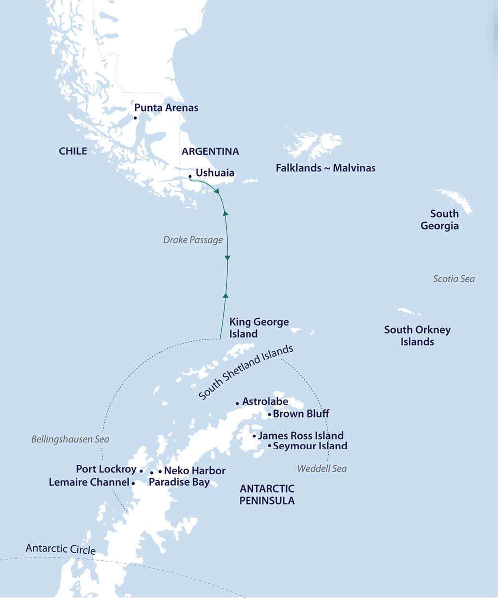 wild antarctica map